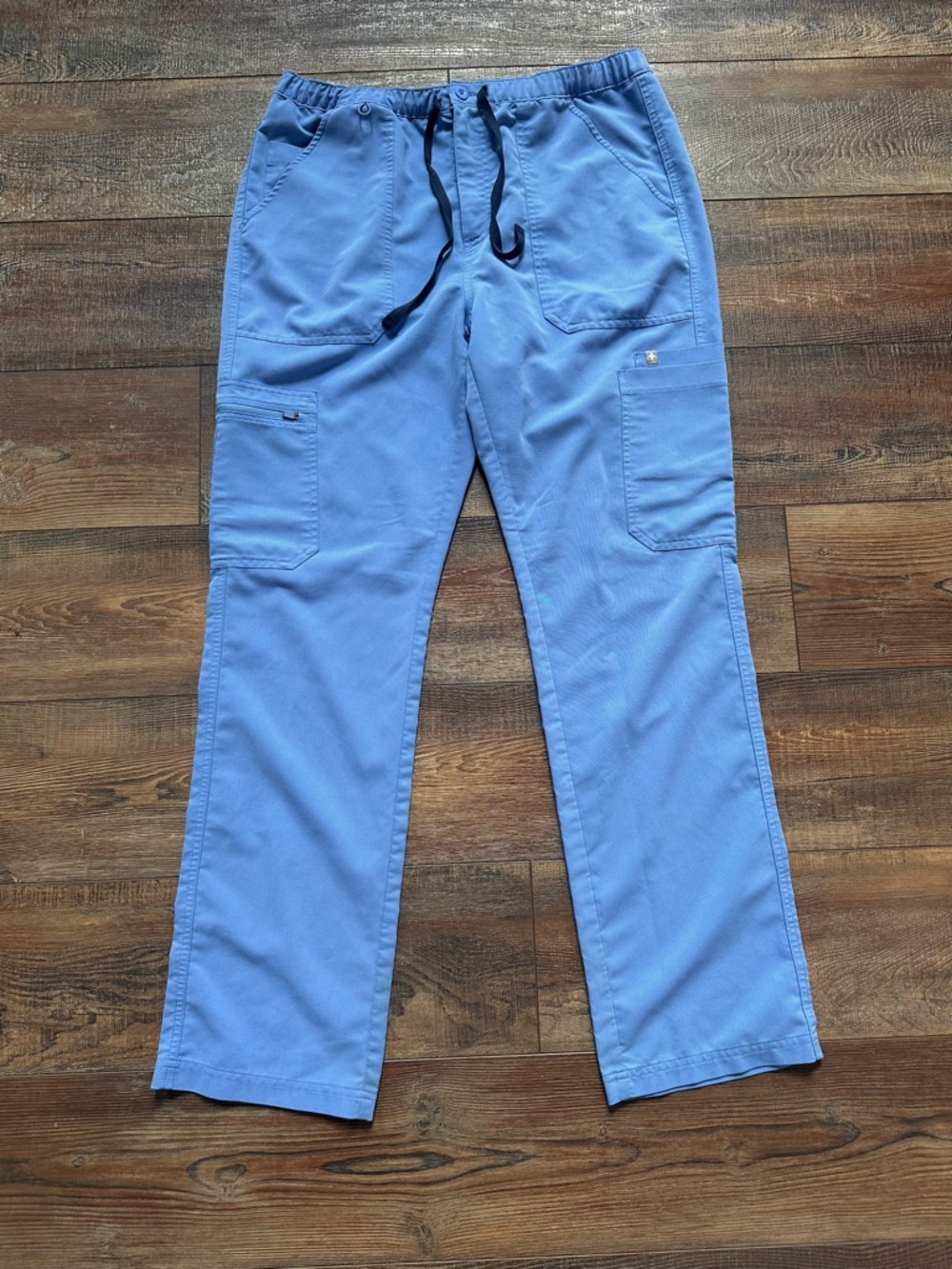 Figs Men's Cargo Scrub Pants in Periwinkle Blue